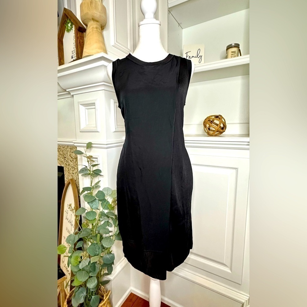 Rag & Bone Black Two Layer Wrap Dress Size XS